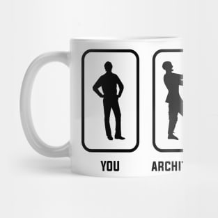 A Normal You Versus an Architect Zombie Mug